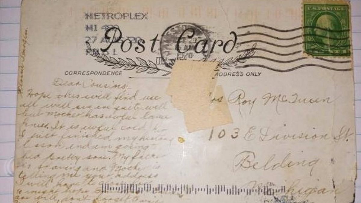 Zaginiona kartka sprzed 100 lat