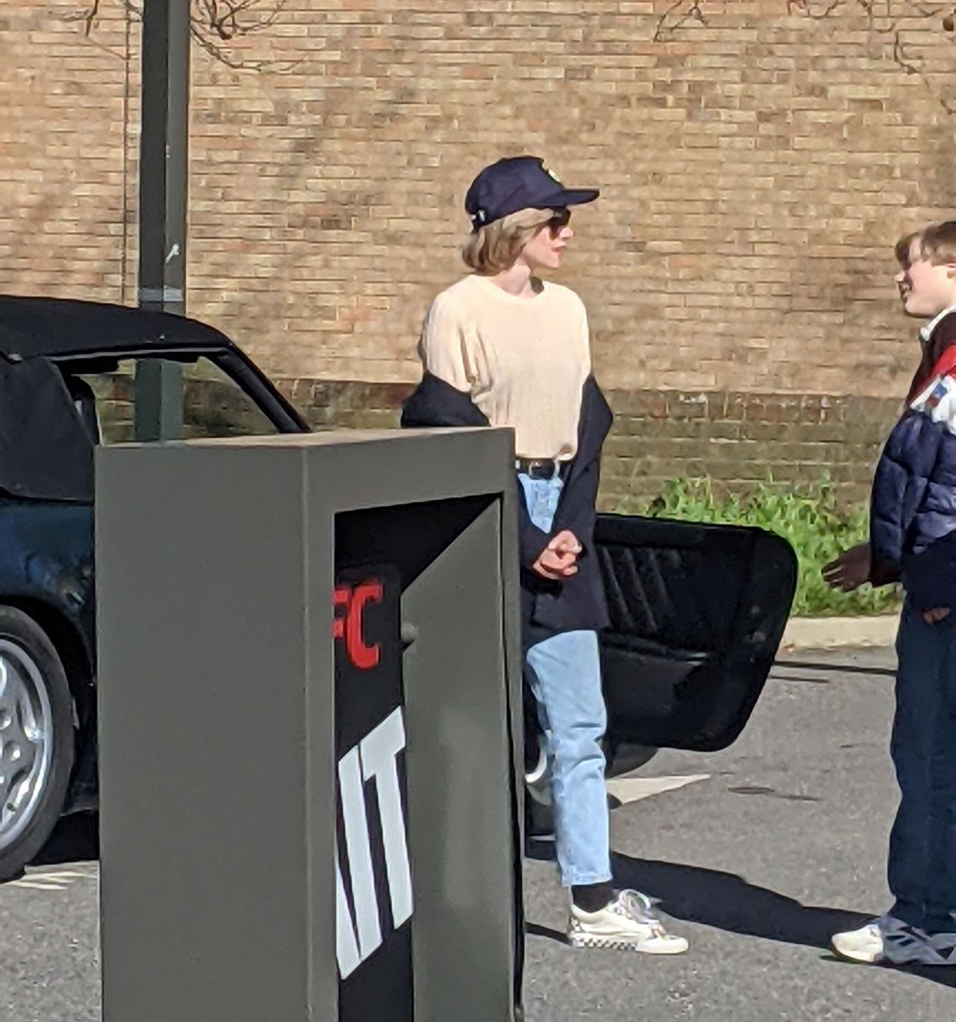 Kristen Stewart jako księżna Diana na planie filmu "Spencer"