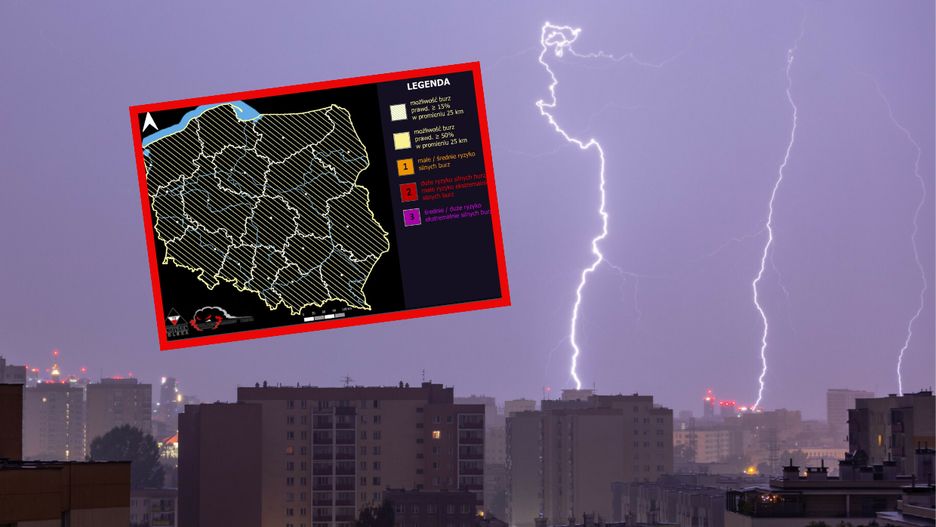 Możliwe burze w Polsce