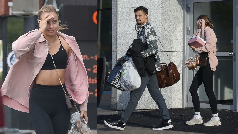 Oliwia Bieniuk i jej partner z parkietu po treningu do "TzG"