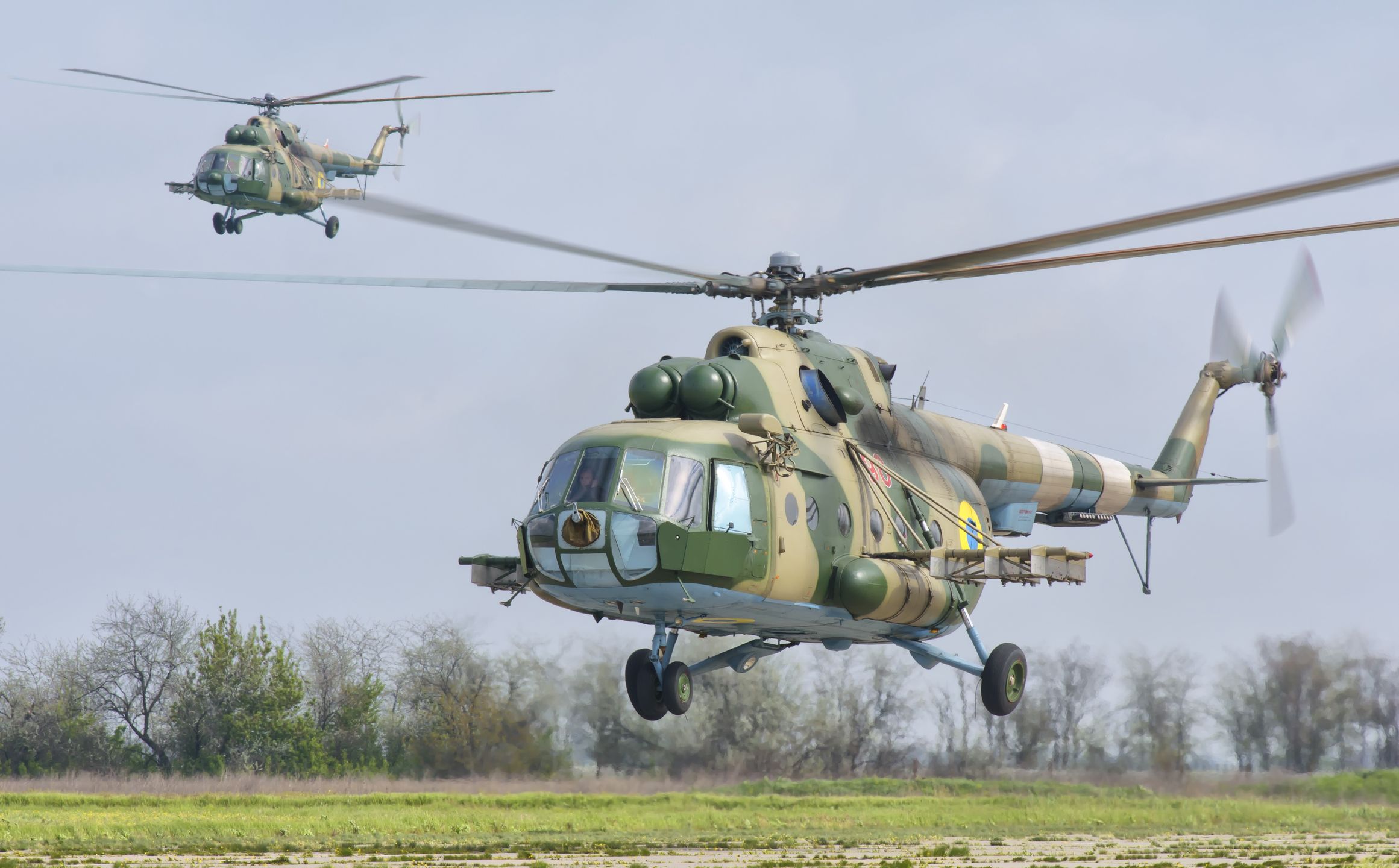 Ukraińskie śmigłowce Mi-8 - zdjęcie ilustracyjne