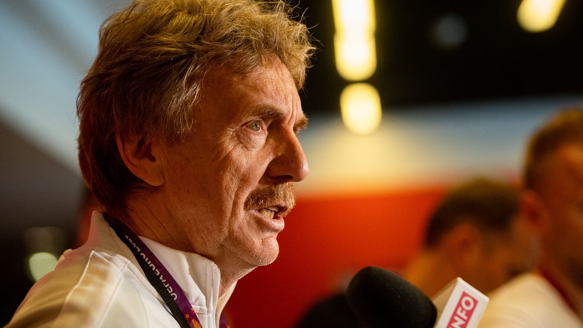 GDANSK, POLAND - JUNE 13: (BILD ZEITUNG OUT) Head of the Polish Football Association Zbigniew Boniek gives an the interview during the Poland Training Session - UEFA Euro 2020 at PGE Arena on June 13, 2021 in Gdansk, Poland. (Photo by Mateusz Slodkowski/DeFodi Images via Getty Images)