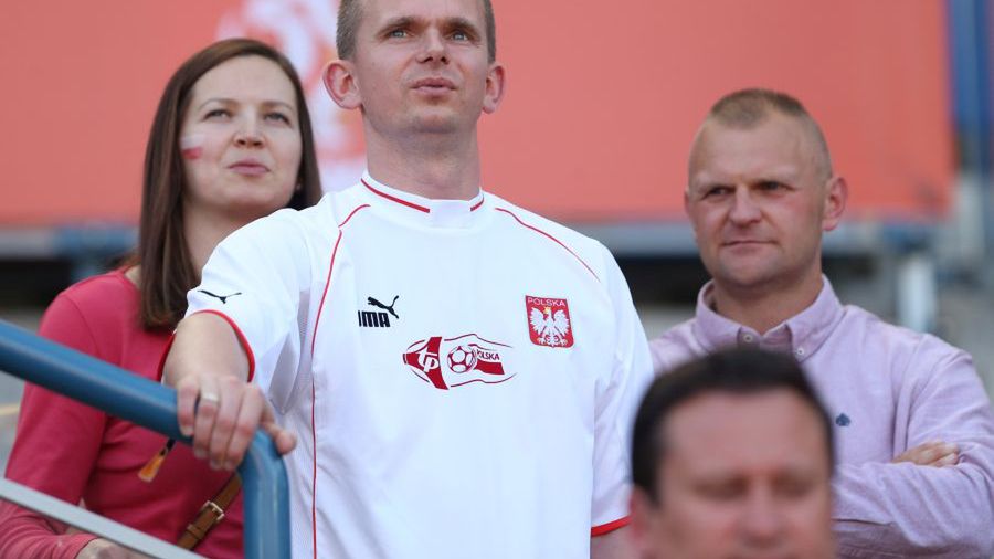 Krzysztof Cegielski na meczu Polska - Litwa