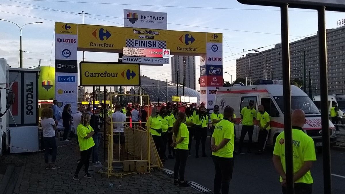 Meta 1. etapu Tour de Pologne 2020