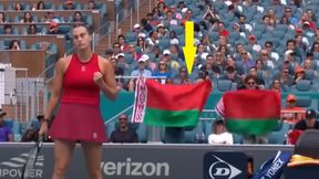 Skandal na meczu Sabalenki. Nagle wywiesili flagi Białorusi