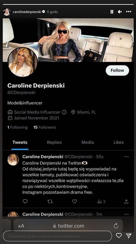 Carolina Derpienski na Twitterze