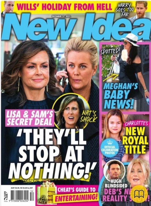 Meghan Markle na okładce australijskiego "New Idea" z zaokrąglonym brzuszkiem 