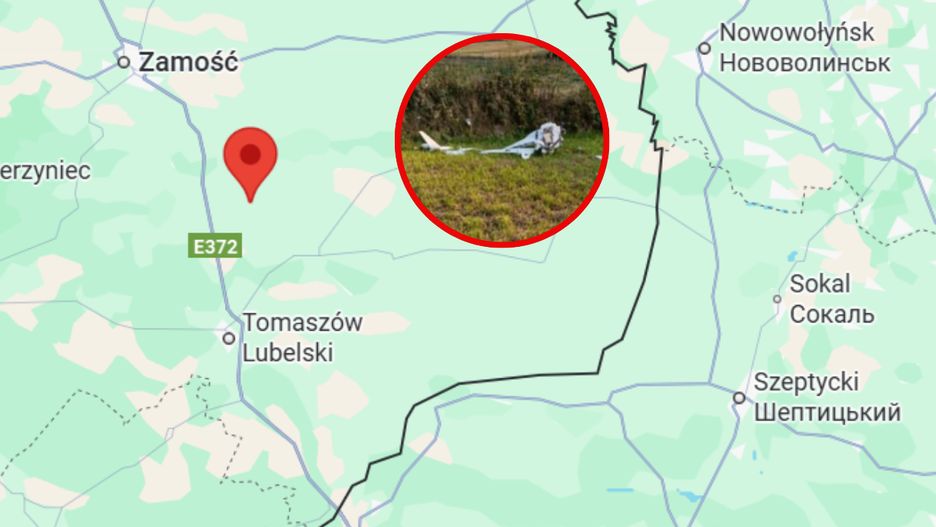 Obiekt spadł kilkadziesiąt km od granicy z Ukrainą