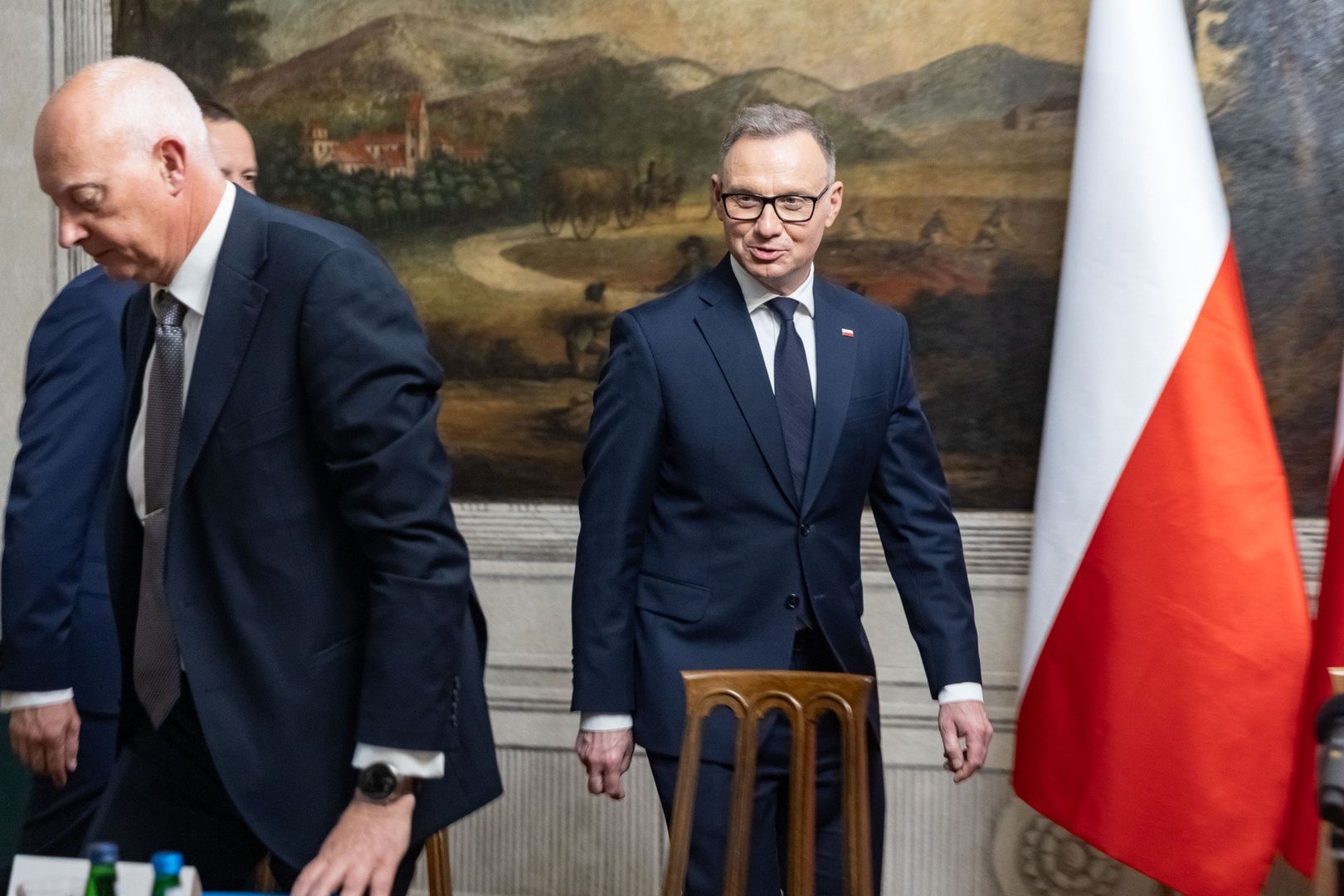 Prezydent RP Andrzej Duda wziął udział w spotkaniu zorganizowanym w siedzibie Izby Przemysłowo-Handlowej w Krakowie.