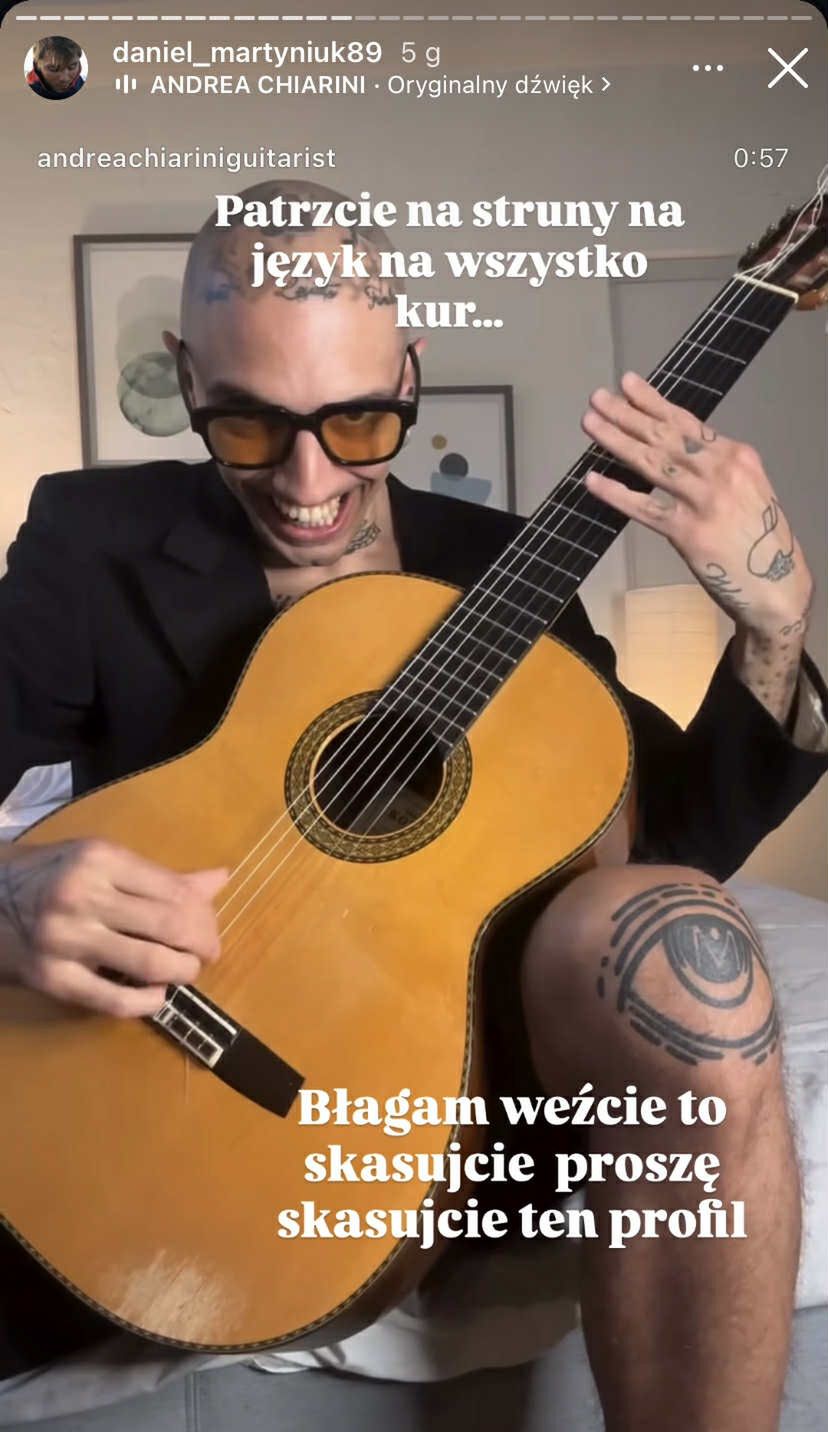 Daniel Martyniuk ma dość instagramowych gitarzystów