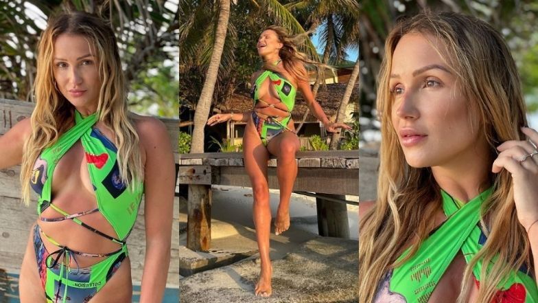 Sylwia Madeńska pozuje w odważnym kostiumie na Malediwach