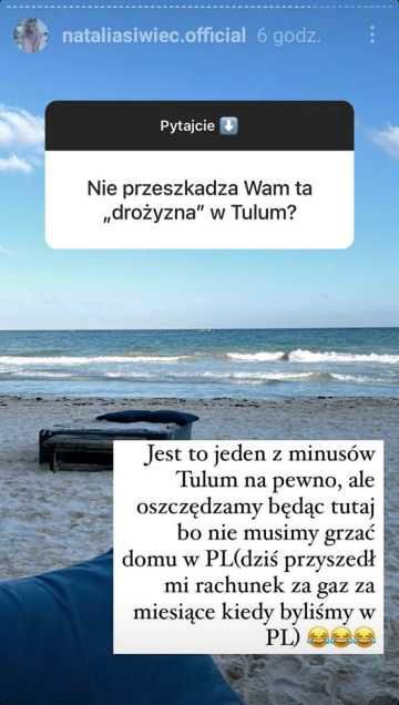 Natalia Siwiec ubolewa nad podwyżką gazu w Polsce