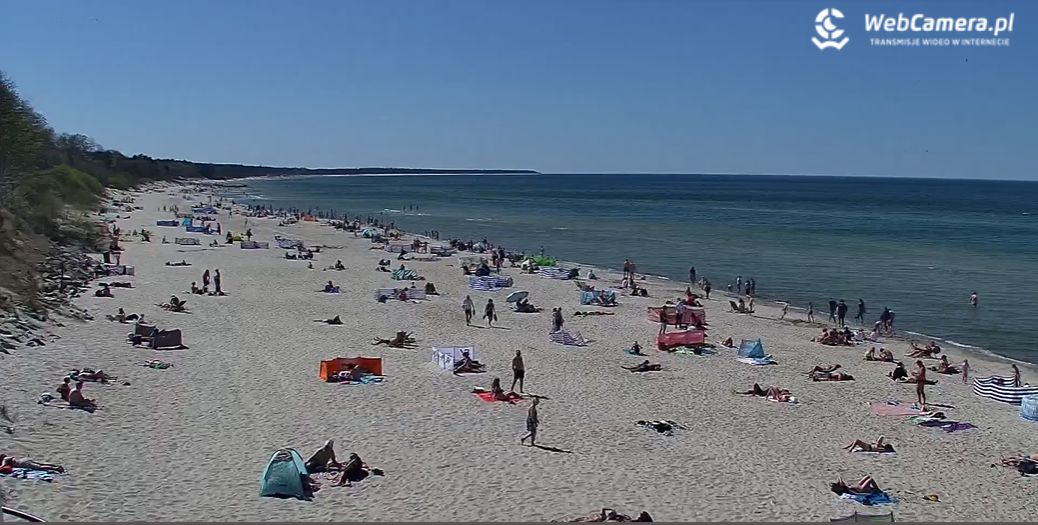 Ujęcia z plaży w Kołobrzegu