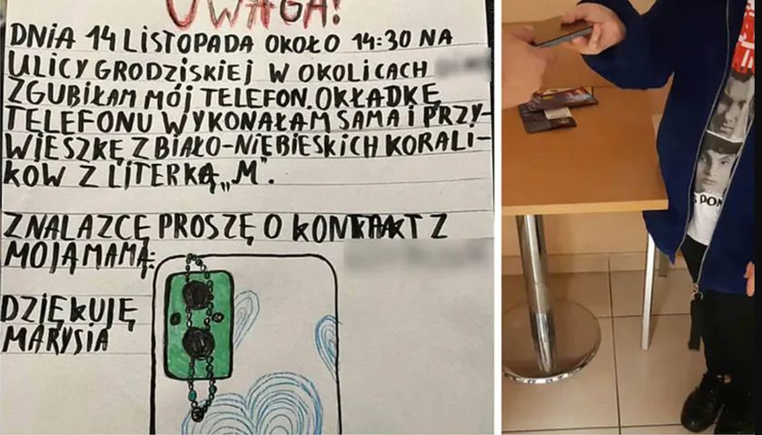 10-letnia Marysia zgubiła swój telefon. Na jej ogłoszenie trafili policjanci