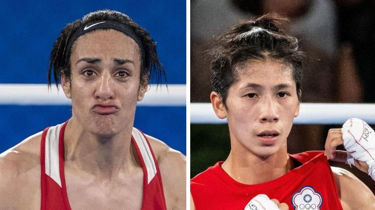 Getty Images /  Aytac Unal/Anadolu /  Markus Gilliar - GES Sportfoto / Na zdjęciu: Imane Khelif oraz Lin Yu-Ting