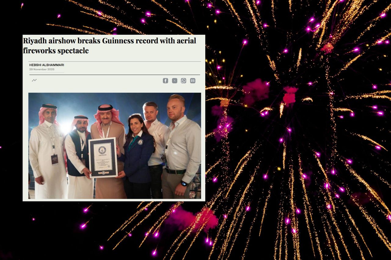 Polska firma współtworzyła rekord Guinnessa w Arabii Saudyjskiej. Aeropact w spektakularnym pokazie lotniczym