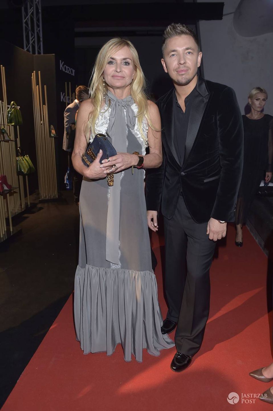 Monika Olejnik i Łukasz Jemioł - Flesz Fashion Night 2016, pokaz kolekcji Kazar jesień/zima 2016