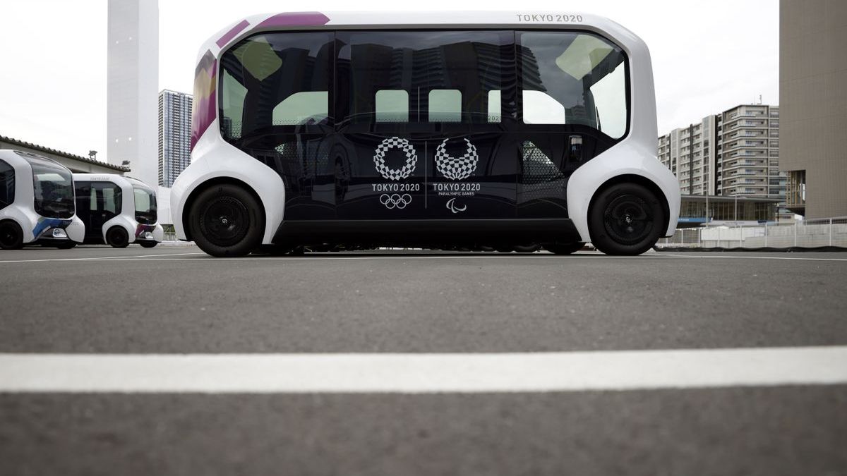 autonomiczny autobus na igrzyska olimpijskie i paraolimpijskie w Tokio