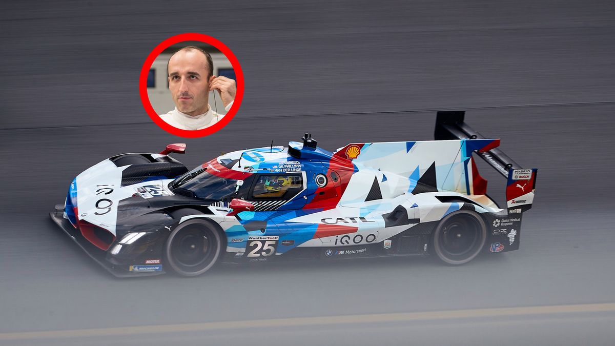 Materiały prasowe / BMW / Na zdjęciu: BMW M Hybrid V8, Robert Kubica na mniejszym zdjęciu