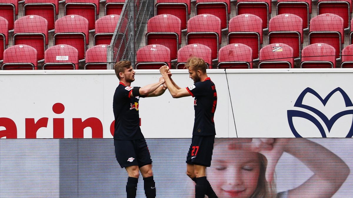 PAP/EPA / KAI PFAFFENBACH / Na zdjęciu: Timo Werner (z lewej)