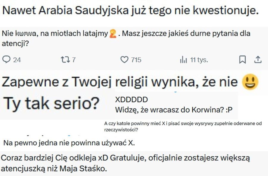 Komentarze pod postem Najjjki