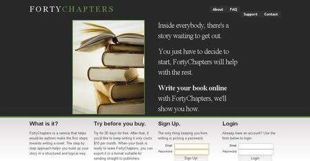 FortyChapters ułatwi ci napisanie powieści