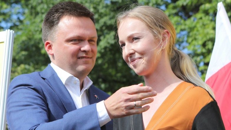 Szymon Hołownia z żoną