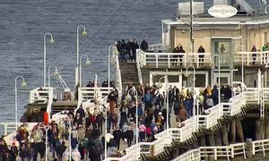 Molo w Sopocie oblężone. Turyści spędzają Wielkanoc nad Bałtykiem