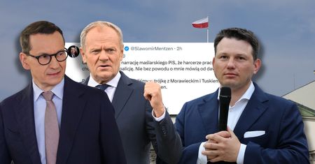 Mentzen zakpił z Morawieckiego i Tuska. "Siedzieliśmy w trójkę"