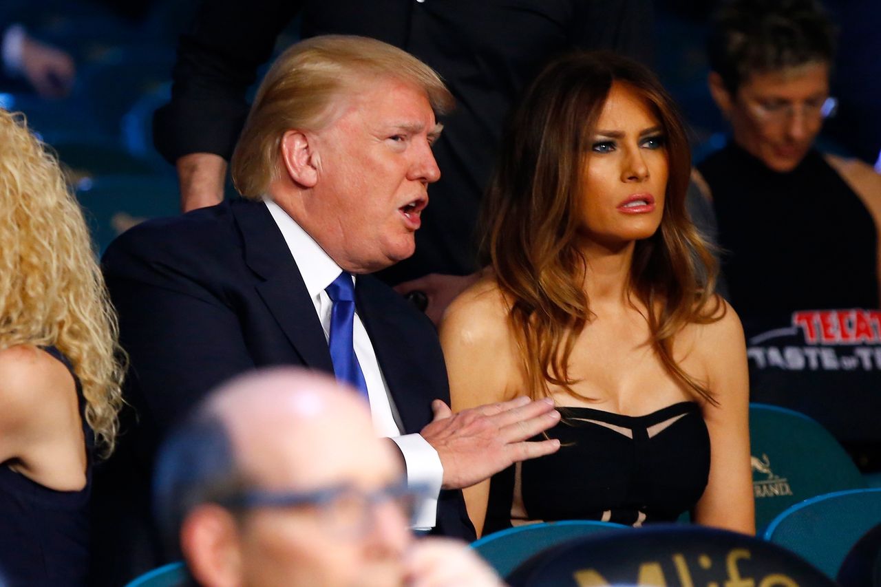 Melania Trump "przyłapana". Jadła kolację z mężem