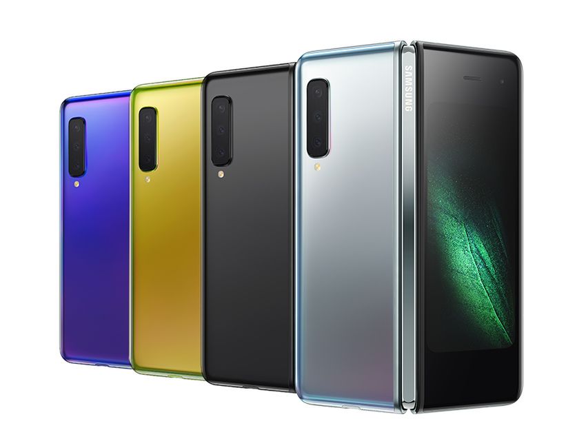 Samsung Galaxy Fold w różnych wariantach kolorystycznych, fot. materiały prasowe.