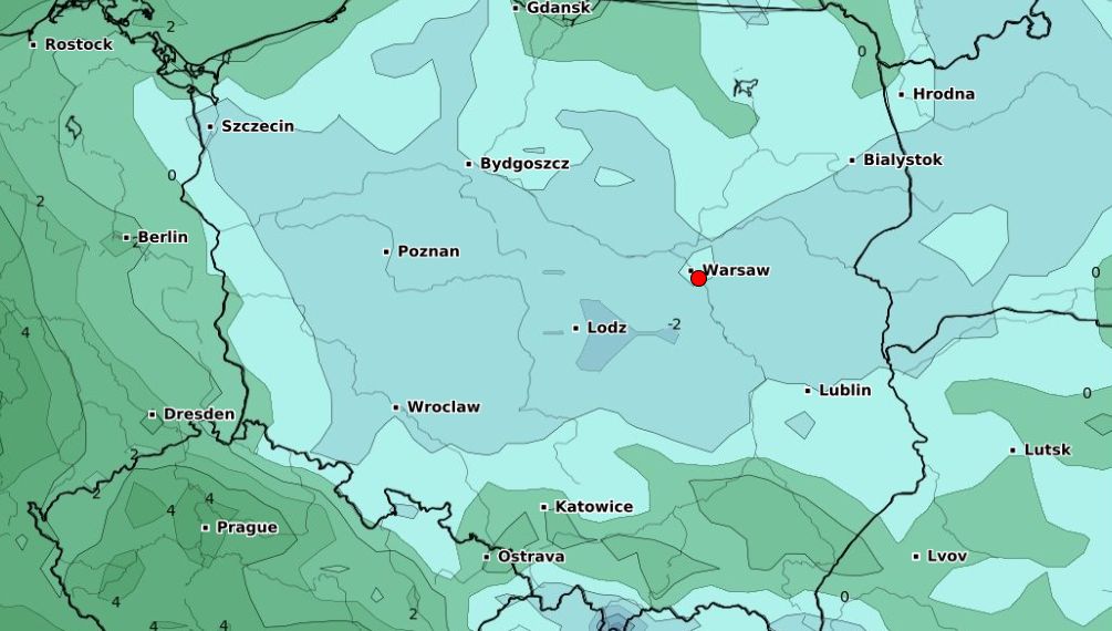 Na początku tygodnia czekają nas przymrozki