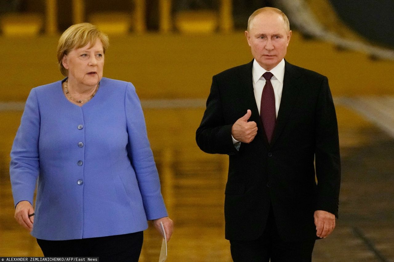 Angela Merkel i Władimir Putin