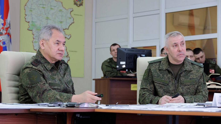 Russian Defense Minister Sergei Shoigu A meeting With Russian Top Level Officers
Russian Defense Minister Sergei Shoigu (L) speaks during a meeting with Russian top level officers on Tuesday, Jan. 17, 2023. Photo by Russian Defense Ministry Press Service / UPI Photo via Newscom
Dostawca: PAP/Newscom
Russian Defense Ministry Press S
