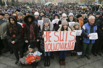 Marsz solidarności z ofiarami na wschodzie Ukrainy