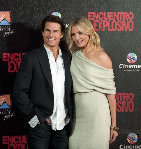 Tom Cruise and Cameron Diaz at the premiere in 2010