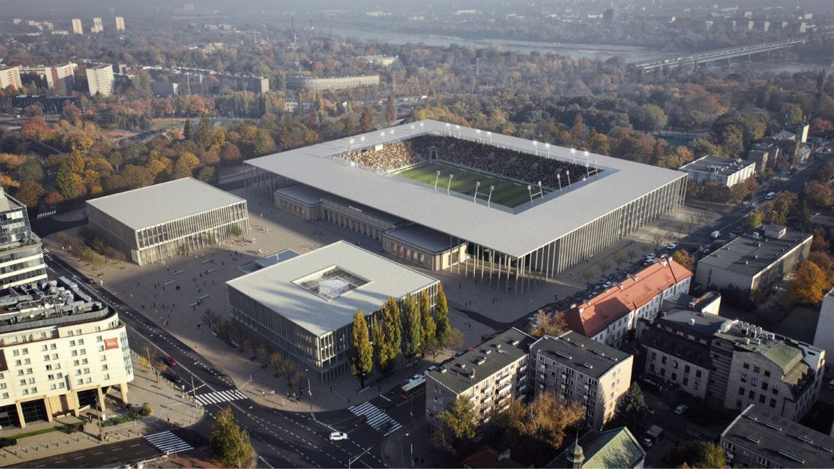 wizualizacja nowego stadionu w Warszawie