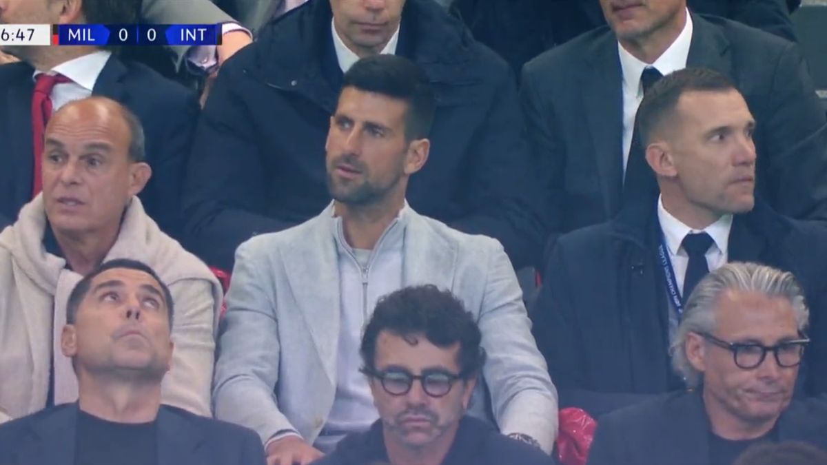 Zdjęcie okładkowe artykułu: Twitter / Polsat Sport / Novak Djoković i Andrij Szewczenko na meczu AC Milan - Inter Mediolan w Lidze Mistrzów