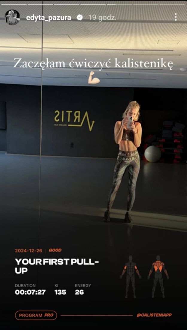 Edyta Pazura pręży kaloryfer