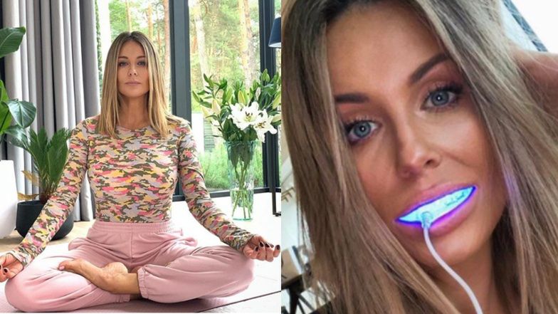 Małgorzata Rozenek ćwiczy jogę