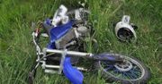 Lubelskie: Wypadek nastolatka na motorze. Wyjechał wprost pod osobówkę