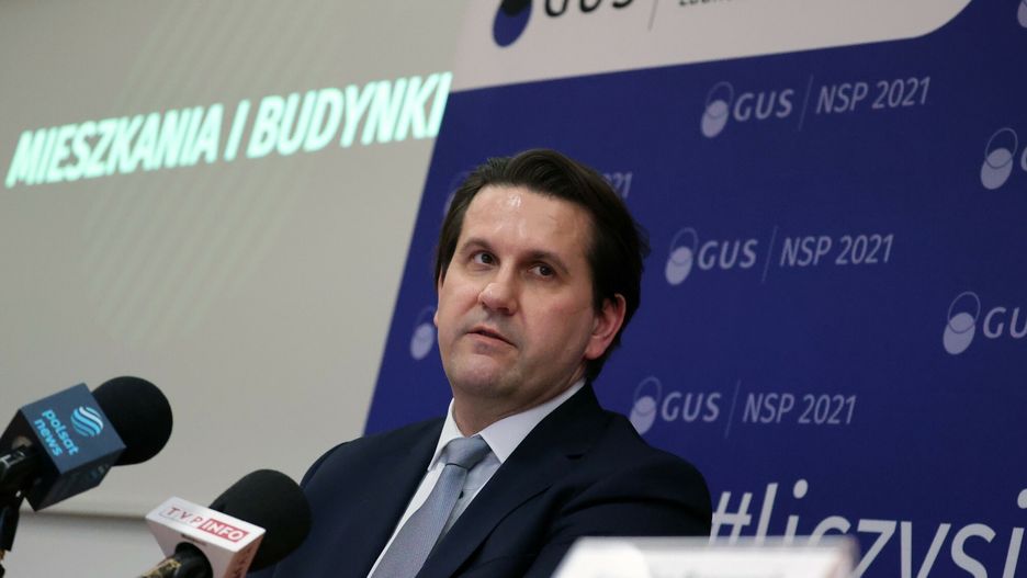 GUS podsumowuje rok 2021 w Polsce
Fot. Piotr Molecki/East News, Warszawa, 31.01.2022. Konferencja prasowa prezesa Glownego Urzedu Statystycznego dot. sytuacji spoleczno-gospodarczej kraju w 2021 roku.
N/z: Dominik Rozkrut
Piotr Molecki