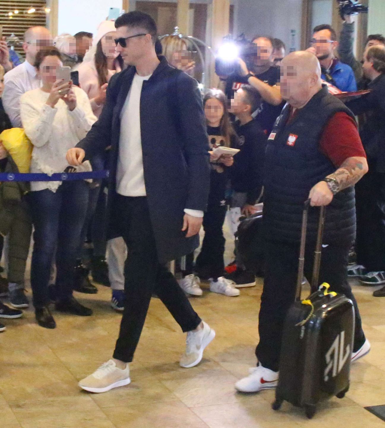 Robert Lewandowski w hotelu Marriott w Gdańsku