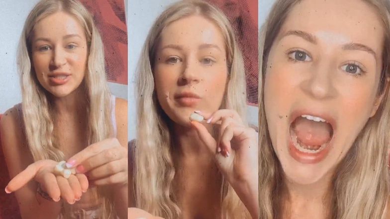 Madzia Wójcik przeprowadza na sobie badanie na koronawirusa