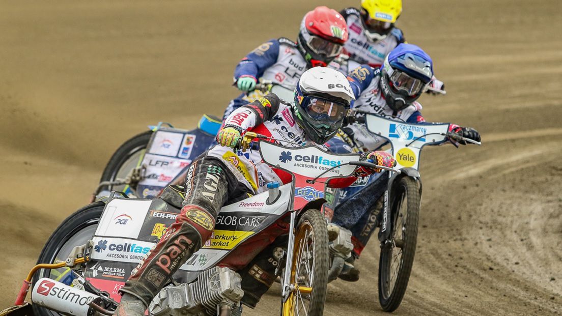 WP SportoweFakty / Michał Krupa / Na zdjęciu: Jason Doyle przed Grzegorzem Zengotą, Jaimonem Lidsey'em i Krzysztofem Kasprzakiem