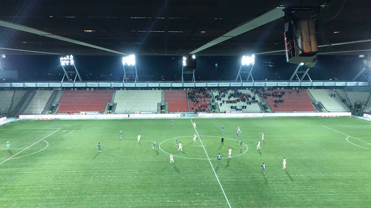 Trybuny stadionu Cracovii podczas meczu z Legią Warszawa
