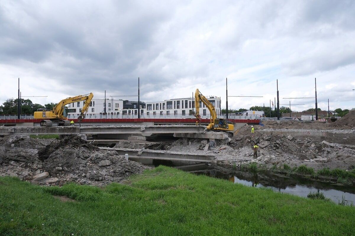 Rozbiórka drugiego mostu na al. Unii Lubelskiej