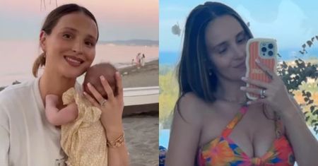 Marina w bikini chwali się formą 3 miesiące po porodzie: "Noa pierwszy raz przespała całą noc bez karmienia"