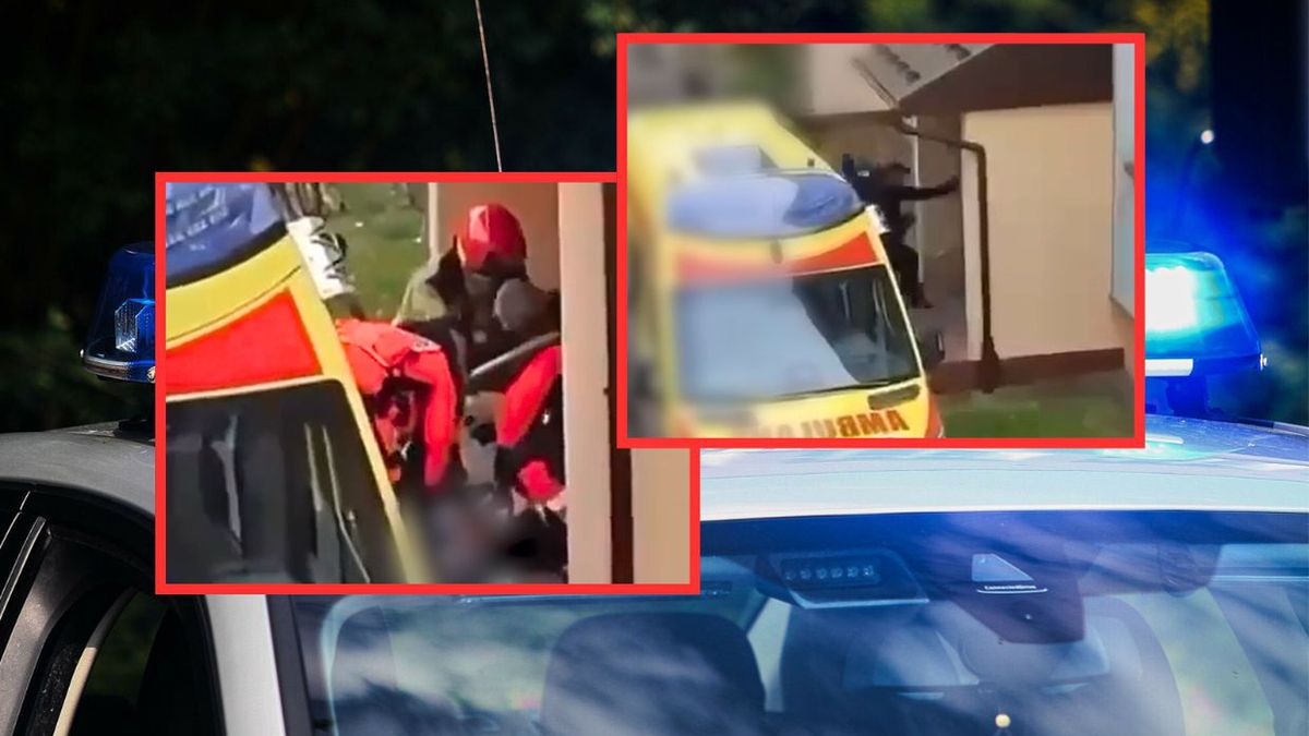 Mężczyzna rzucił się na policjantów