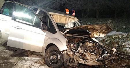 Dramat pod Iławą. Zginął na oczach żony i trójki dzieci